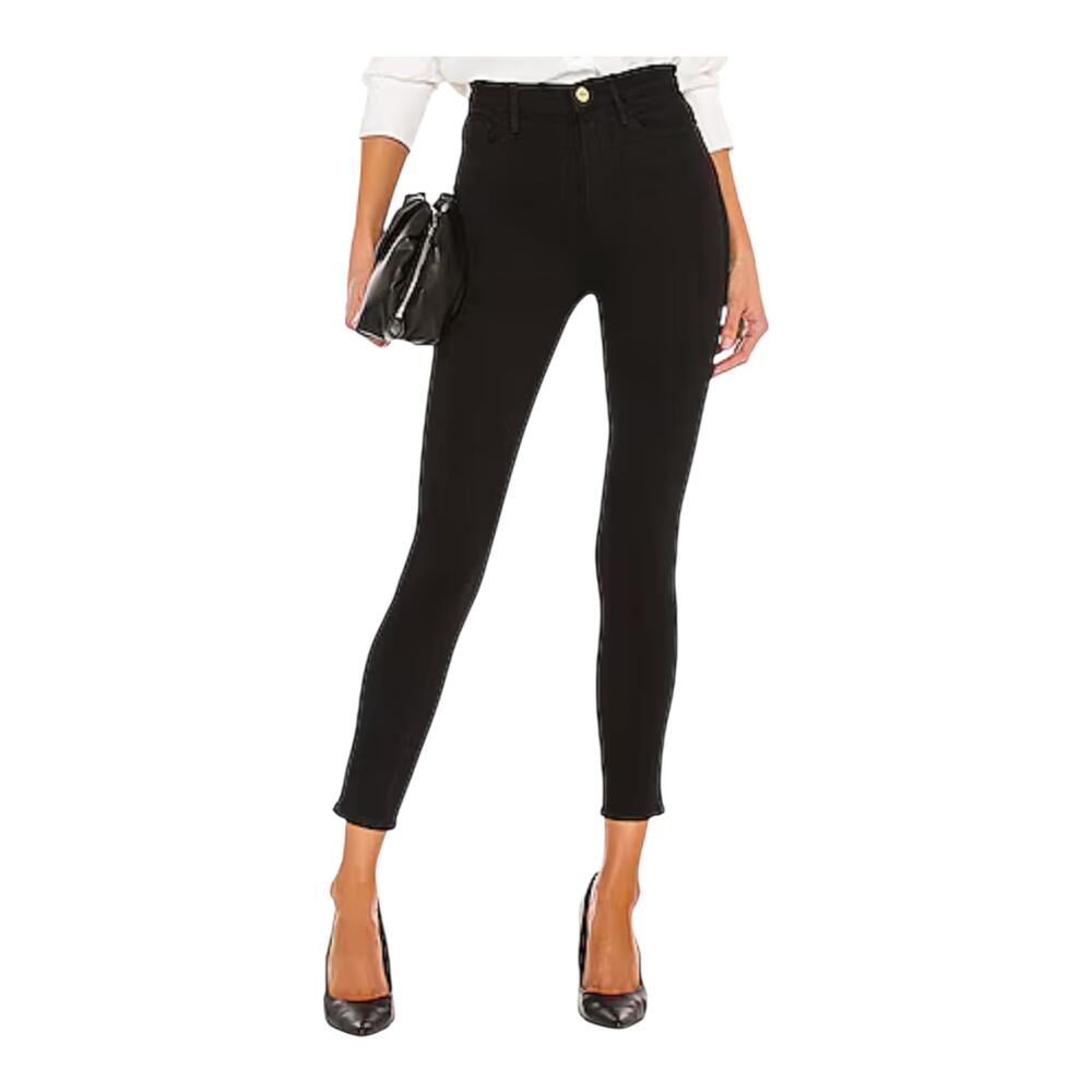 Frame Denim Ali High Rise Skinny Cigarette jeans black size 27